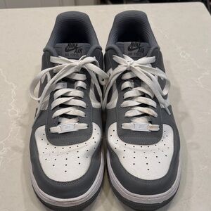 Nike Air Force 1 Men's Sneakers in Gray and White